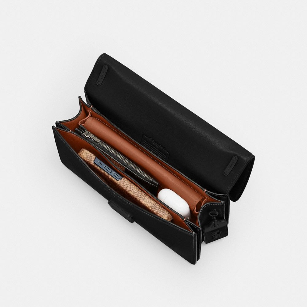 Luxe Refined Calf Leather/Matte Black/Black Coach Bandit Shoulder Bag | COH865199