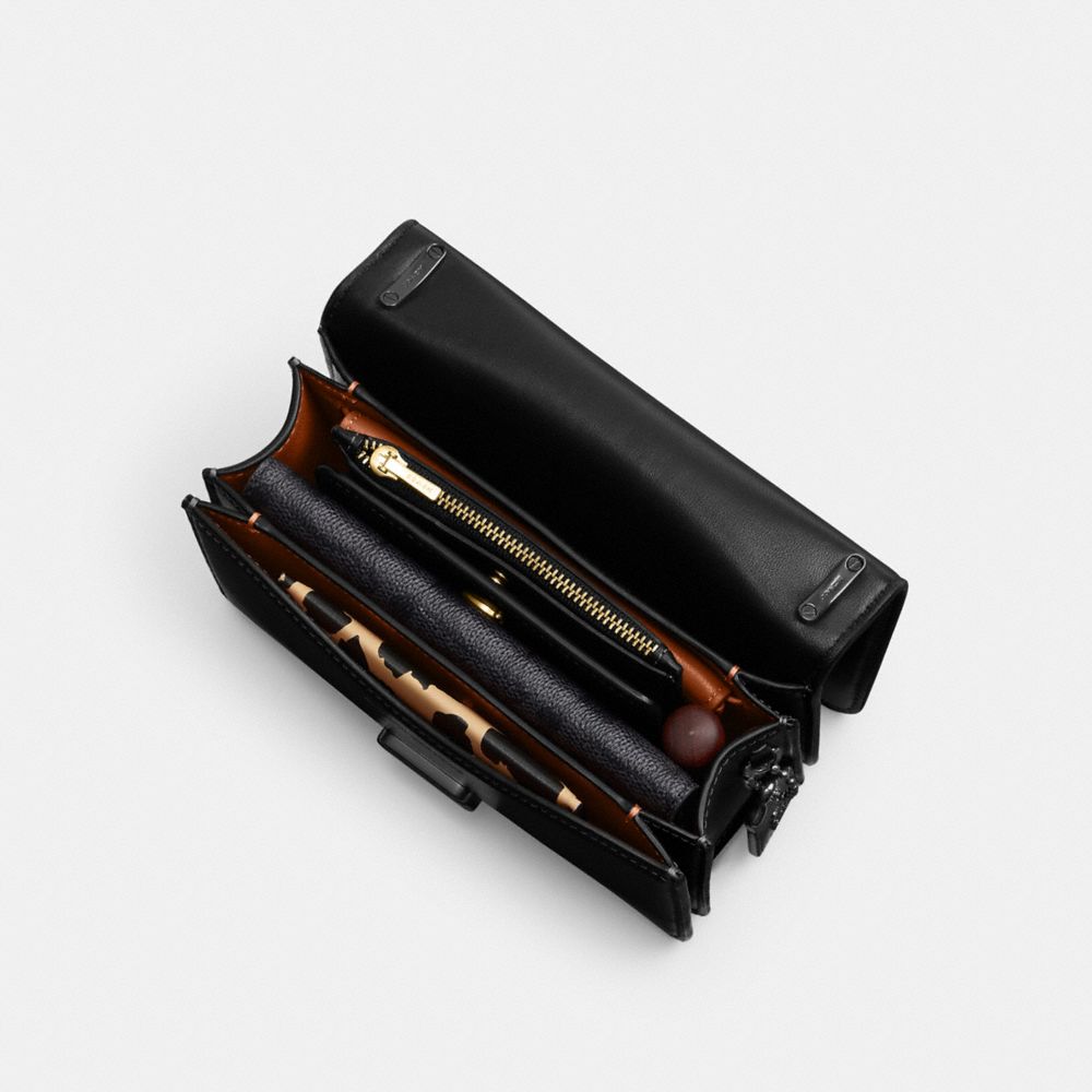 Luxe Refined Calf Leather/Matte Black/Black Coach Bandit Crossbody Bag | COH865207