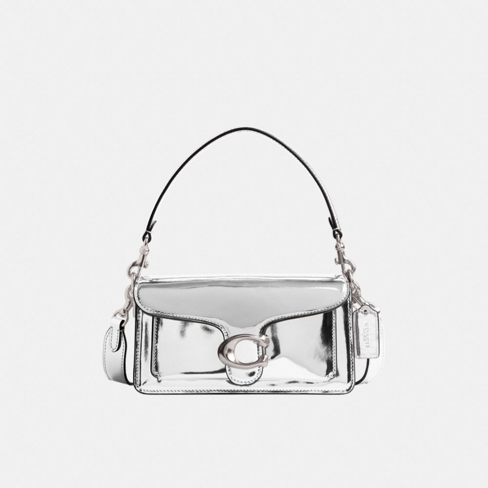 Metallic Leather/Silver/Silver Coach Tabby Shoulder Bag 20 In Metallic | COH864946