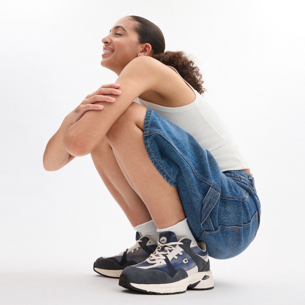 Midnight Navy Coach C301 Sneaker With Tie Dye | COH865840