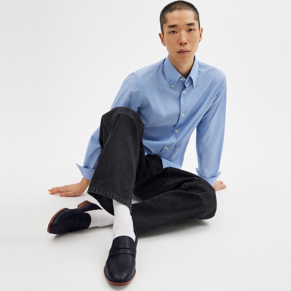 Midnight Navy Coach Declan Loafer | COH866821