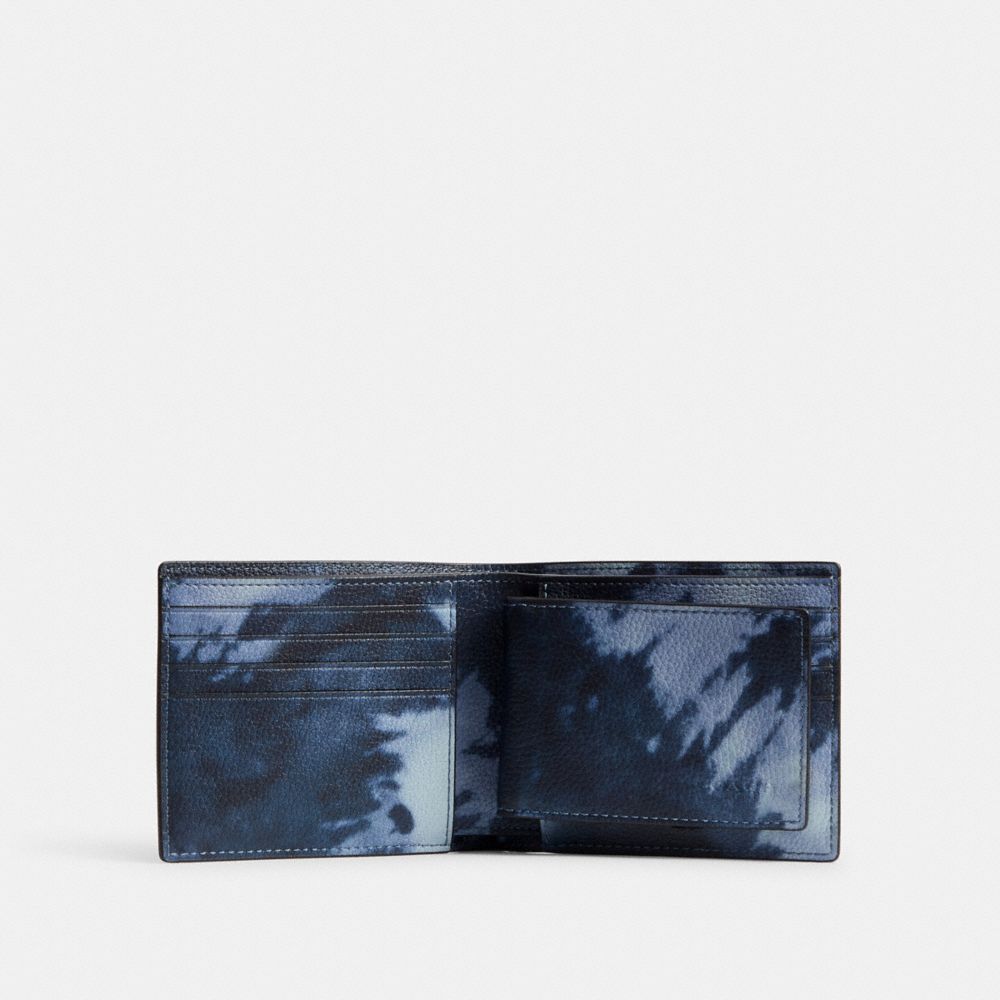 Midnight Navy Multi Coach 3 In 1 Wallet With Tie Dye Print | COH866726