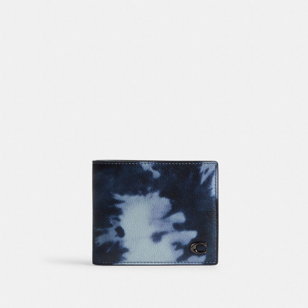 Midnight Navy Multi Coach 3 In 1 Wallet With Tie Dye Print | COH866726