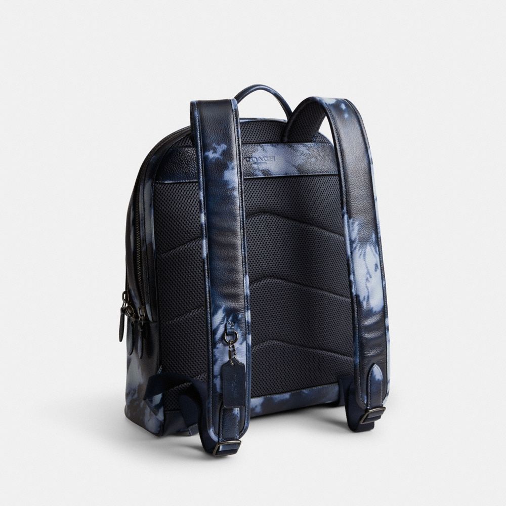 Midnight Navy Multi Coach Charter Backpack With Tie Dye Print | COH866520