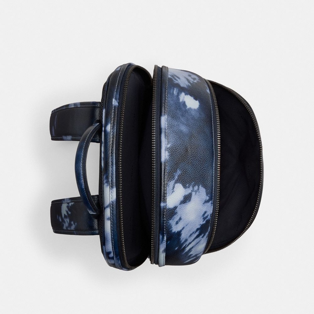 Midnight Navy Multi Coach Charter Backpack With Tie Dye Print | COH866520