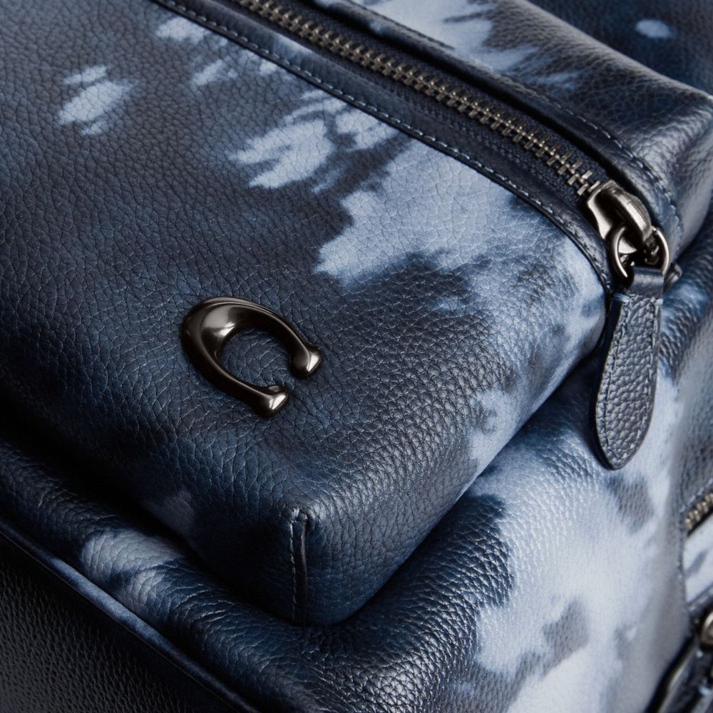 Midnight Navy Multi Coach Charter Backpack With Tie Dye Print | COH866520