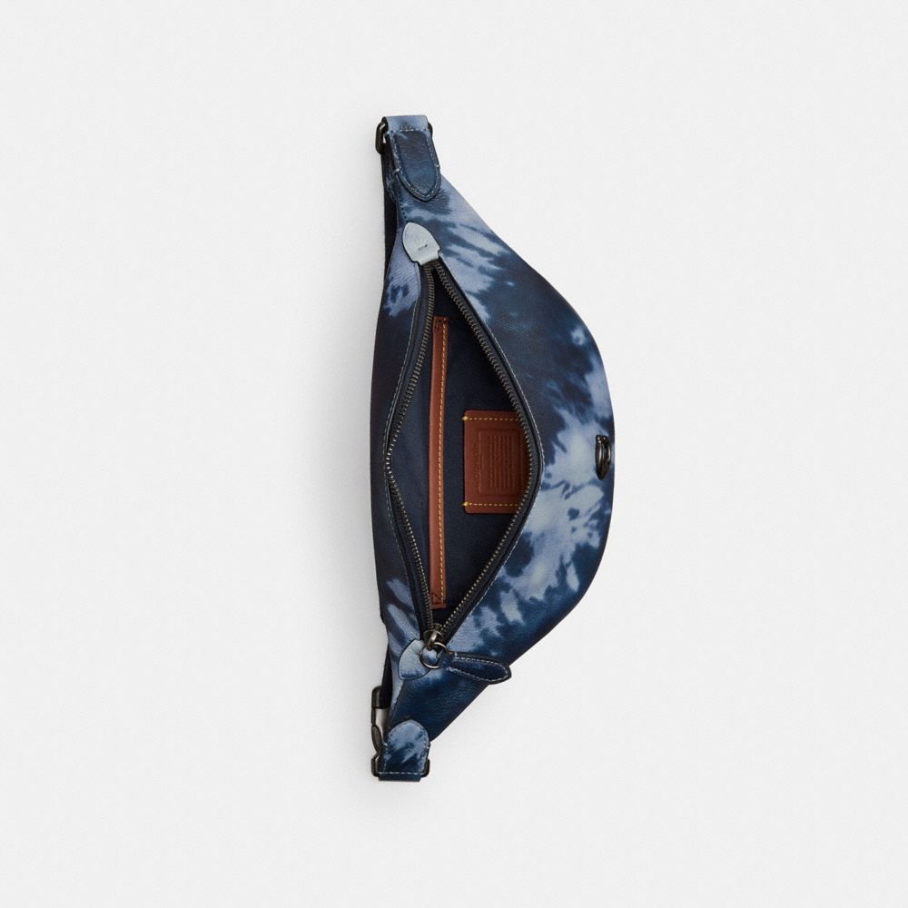 Midnight Navy Multi Coach Charter Belt Bag 7 With Tie Dye Print | COH866691