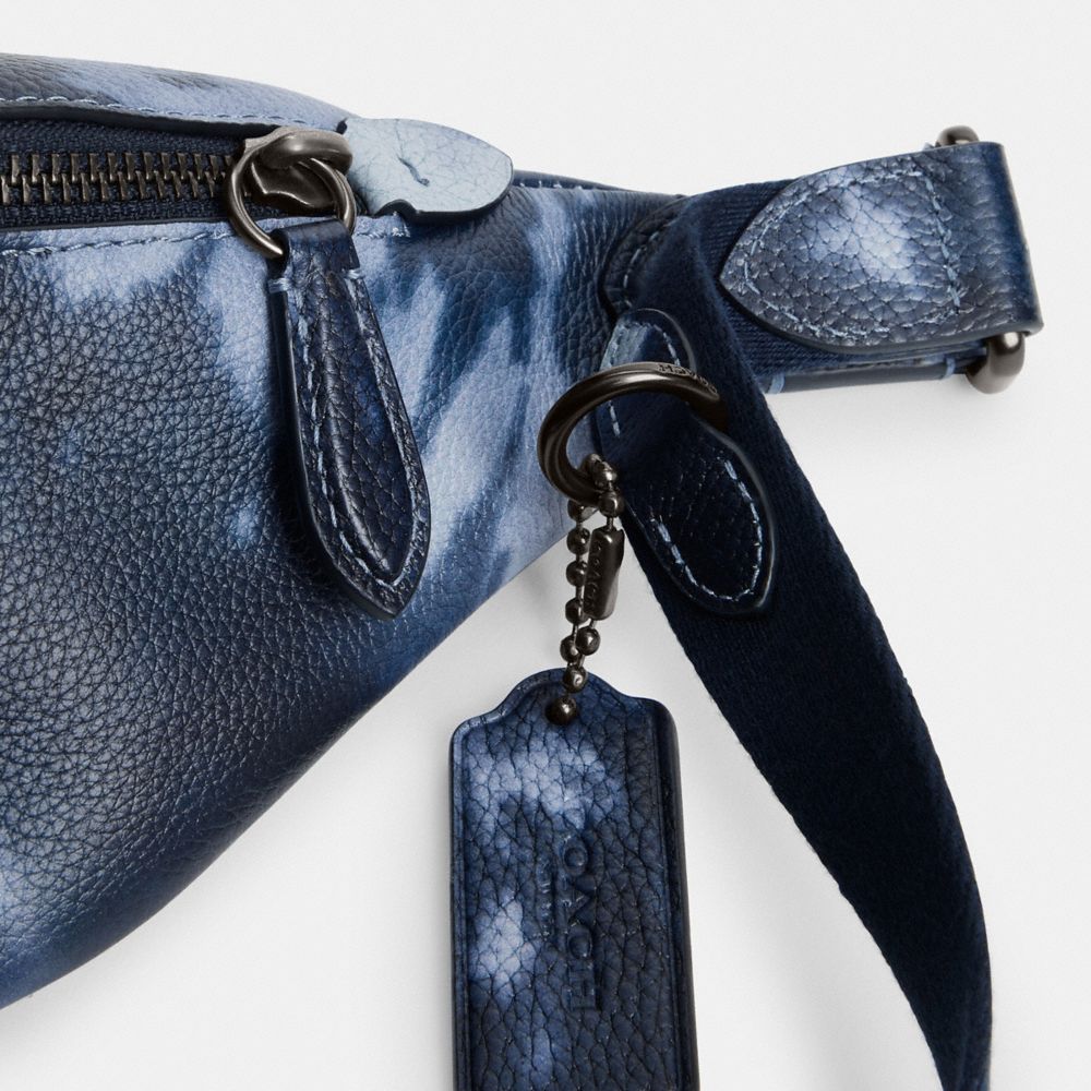 Midnight Navy Multi Coach Charter Belt Bag 7 With Tie Dye Print | COH866691