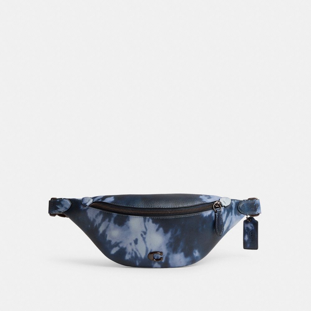 Midnight Navy Multi Coach Charter Belt Bag 7 With Tie Dye Print | COH866691