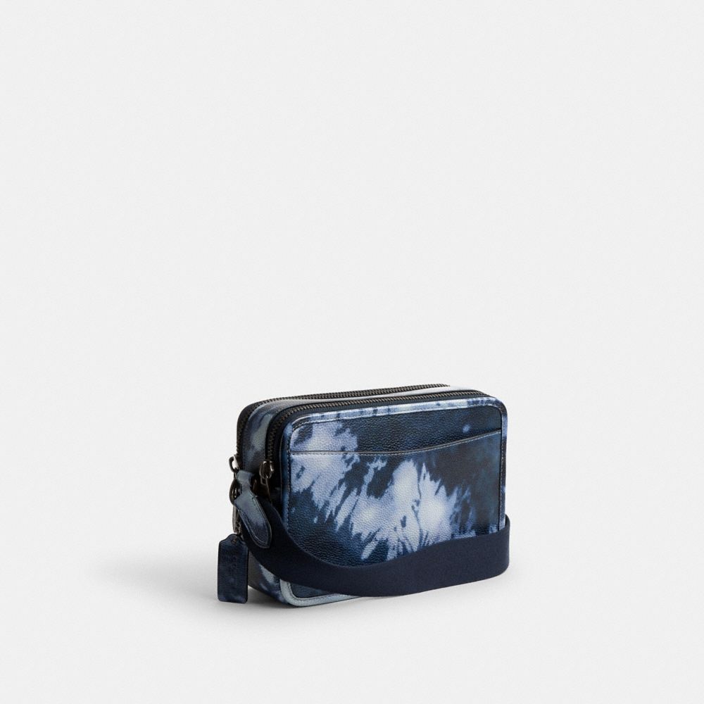 Midnight Navy Multi Coach Charter Crossbody Bag 24 With Tie Dye Print | COH866618