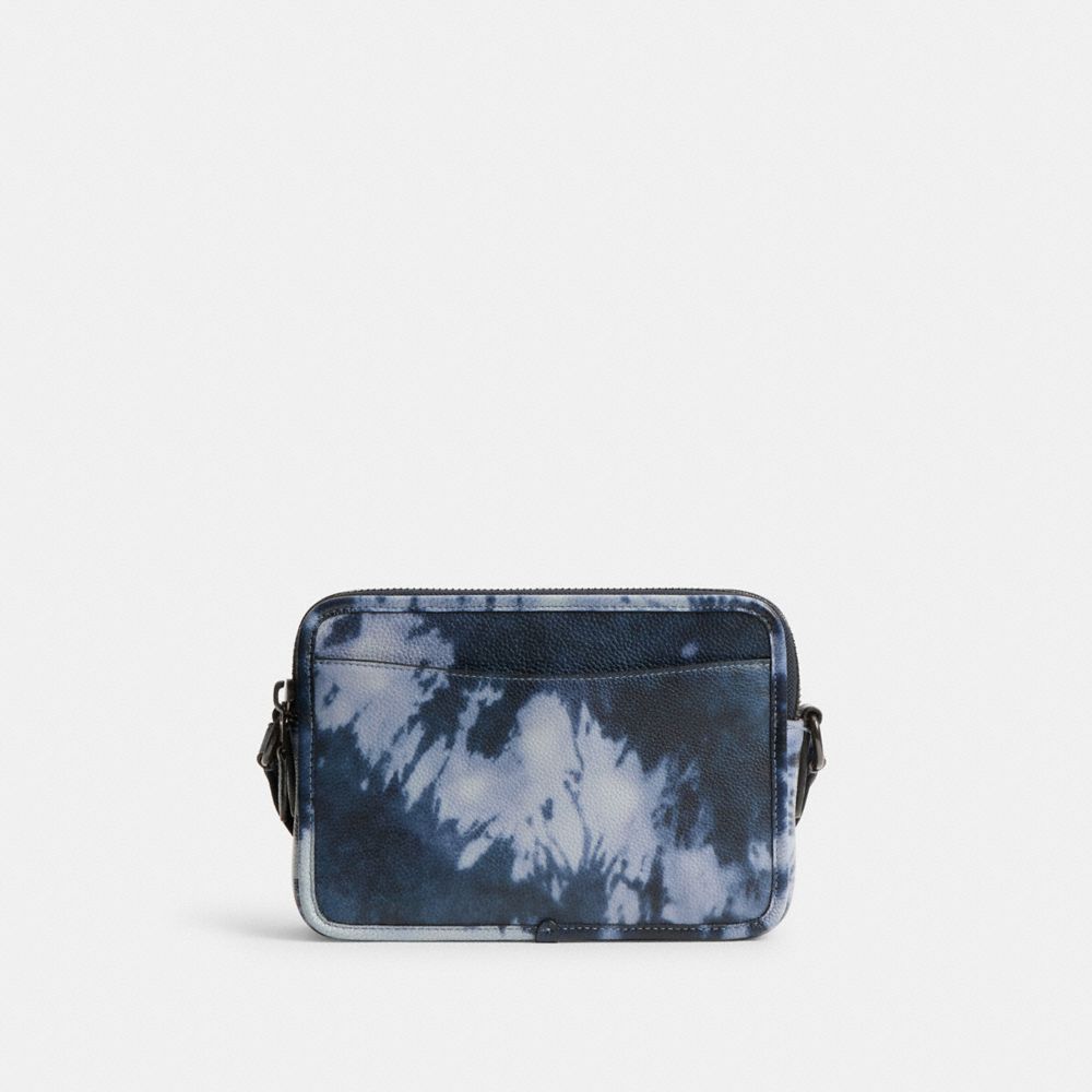 Midnight Navy Multi Coach Charter Crossbody Bag 24 With Tie Dye Print | COH866618