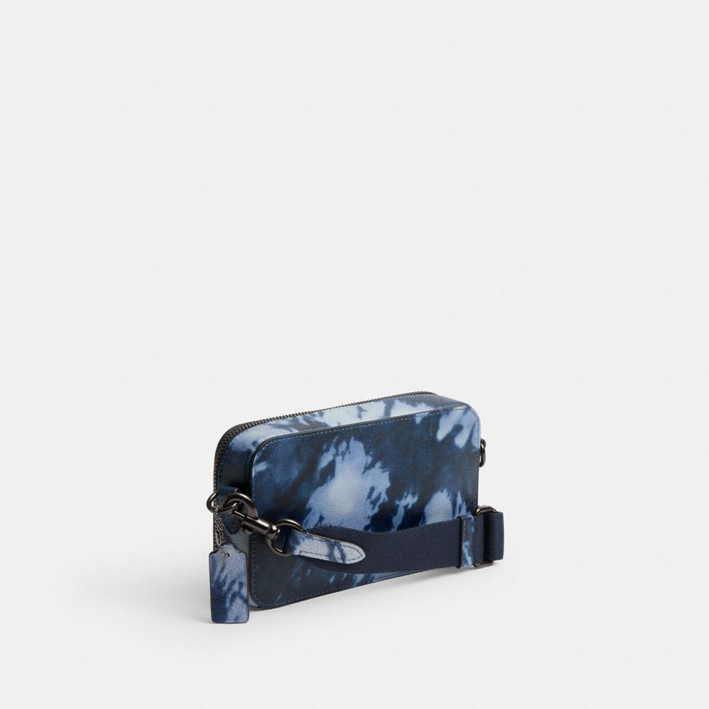 Midnight Navy Multi Coach Charter Slim Crossbody With Tie Dye Print | COH866602