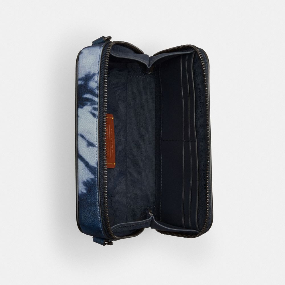 Midnight Navy Multi Coach Charter Slim Crossbody With Tie Dye Print | COH866602