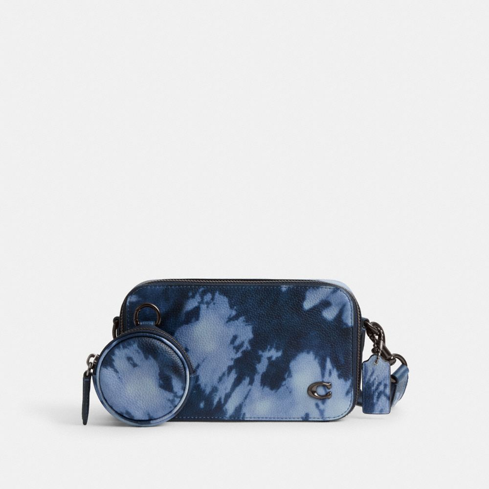 Midnight Navy Multi Coach Charter Slim Crossbody With Tie Dye Print | COH866602