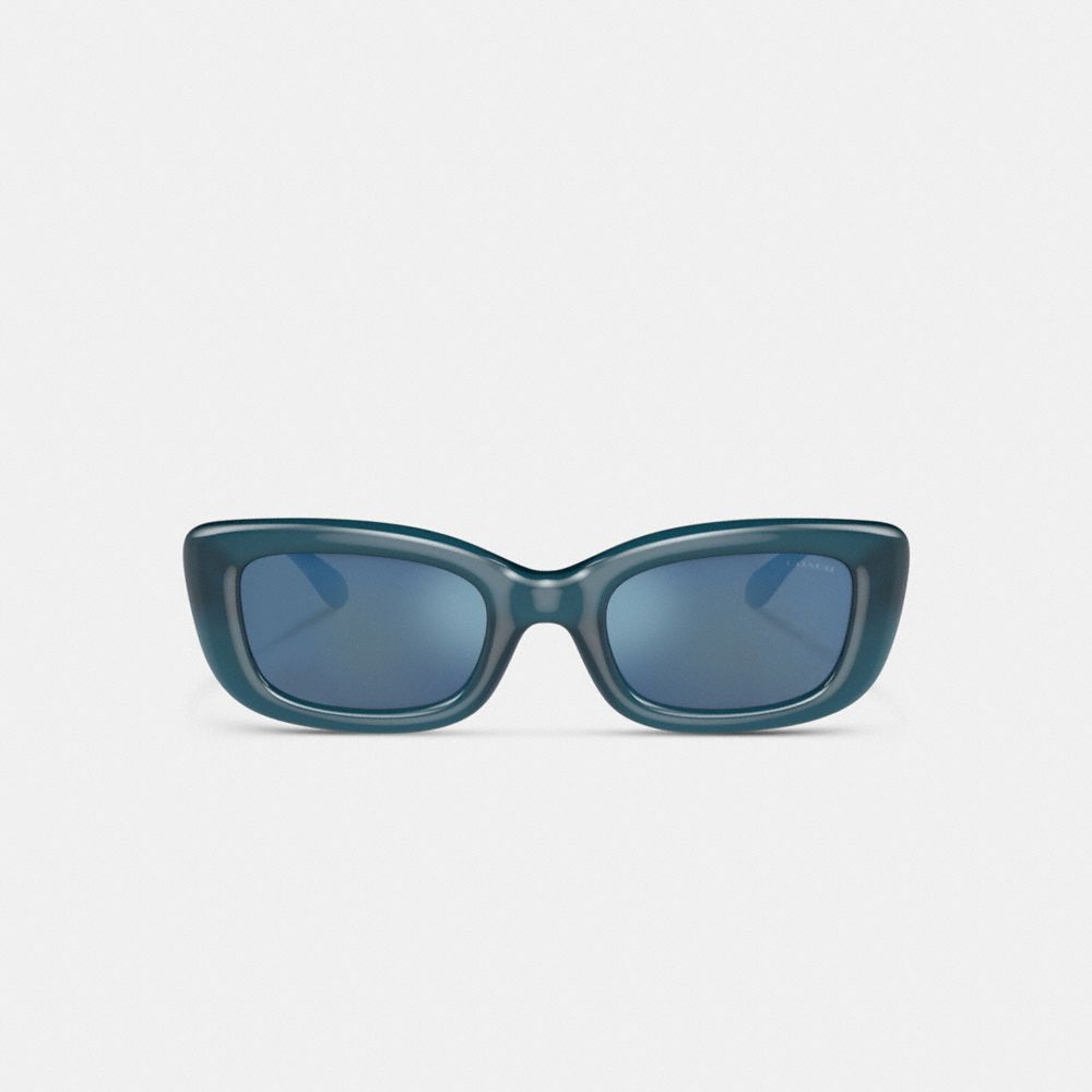 Milky Blue Coach Pillow Tabby Narrow Rectangle Sunglasses | COH866330