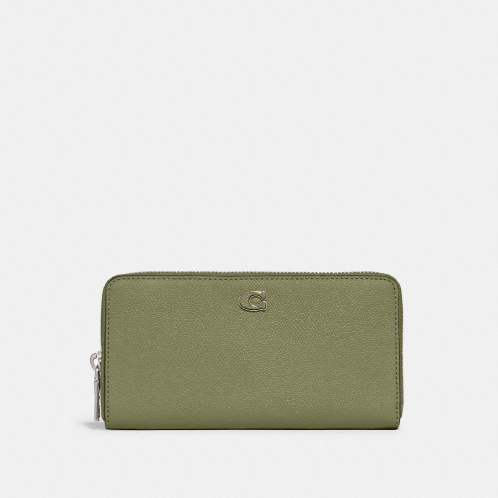 Moss Coach Accordion Wallet With Signature Canvas Interior | COH866728