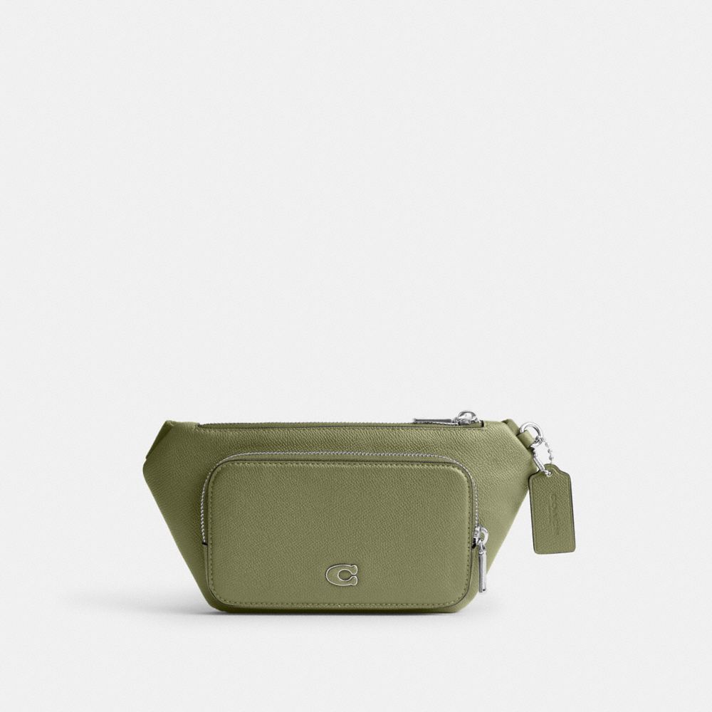 Moss Coach Belt Bag With Signature Canvas Interior Detail | COH865434