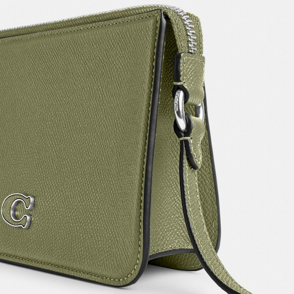 Moss Coach Pouch Bag With Signature Canvas | COH865205