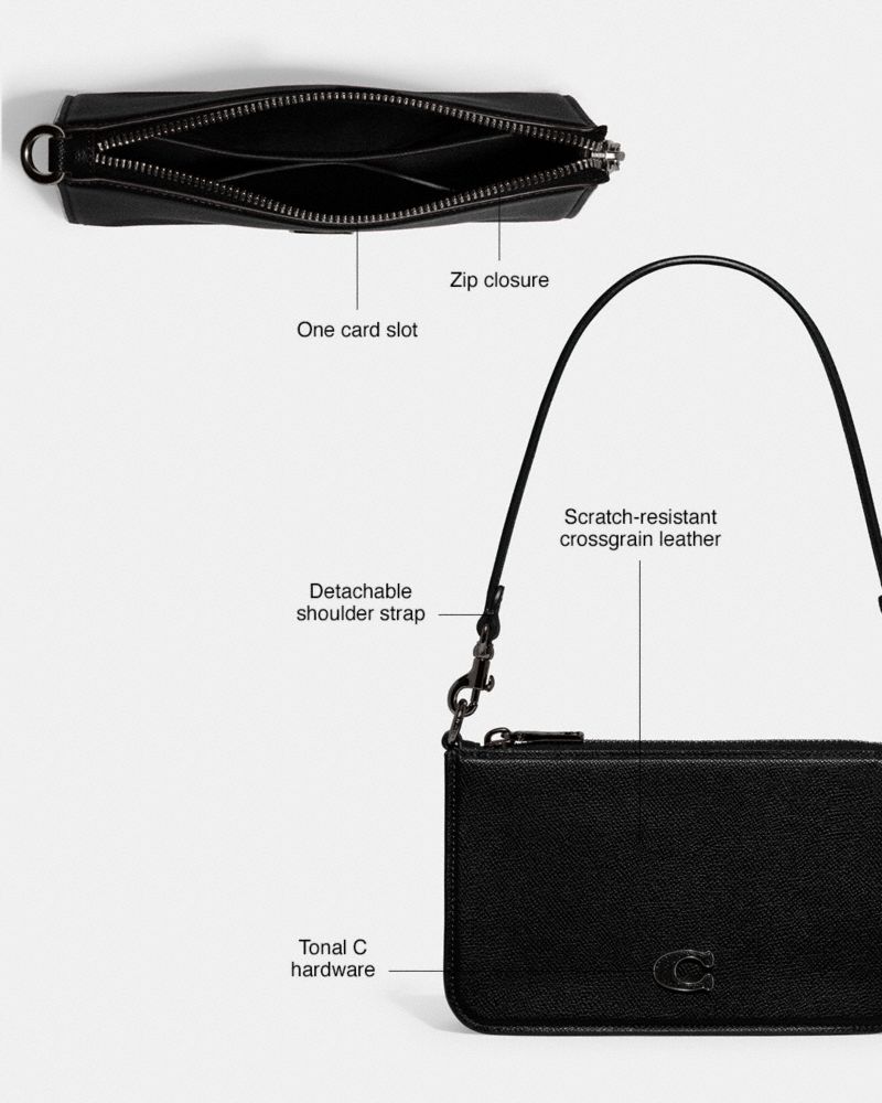 Moss Coach Pouch Bag With Signature Canvas | COH865205