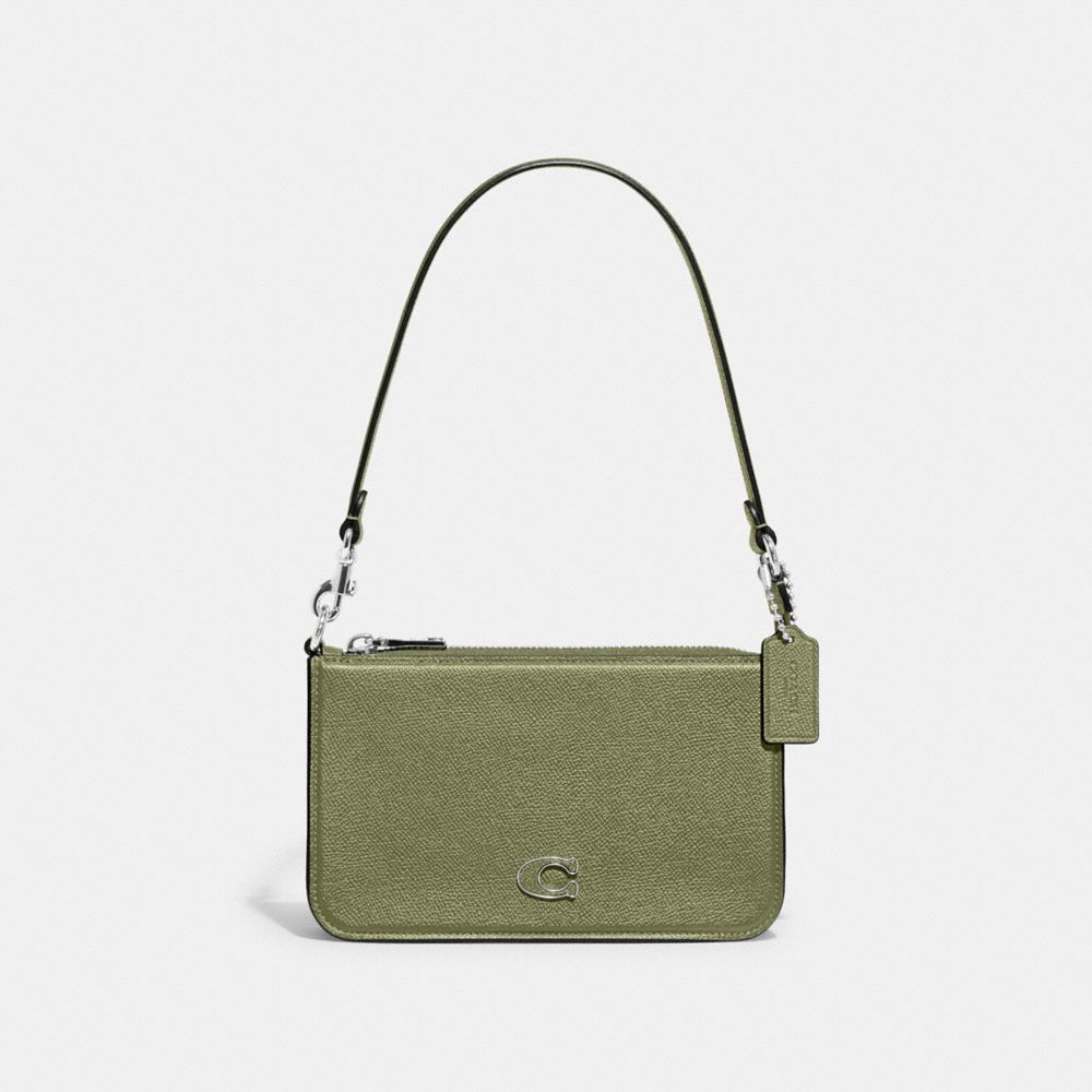 Moss Coach Pouch Bag With Signature Canvas | COH865205