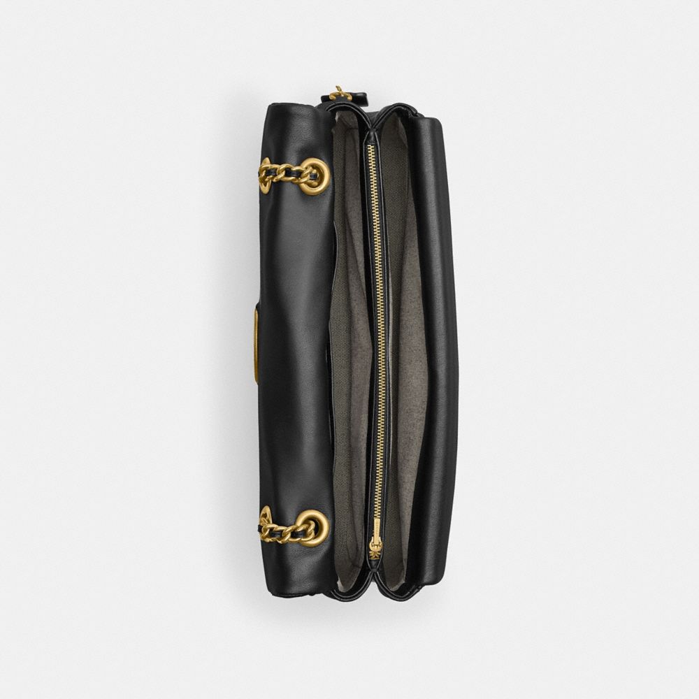 Nappa Leather/Brass/Black Coach Tabby Shoulder Bag 33 With Quilting | COH864862