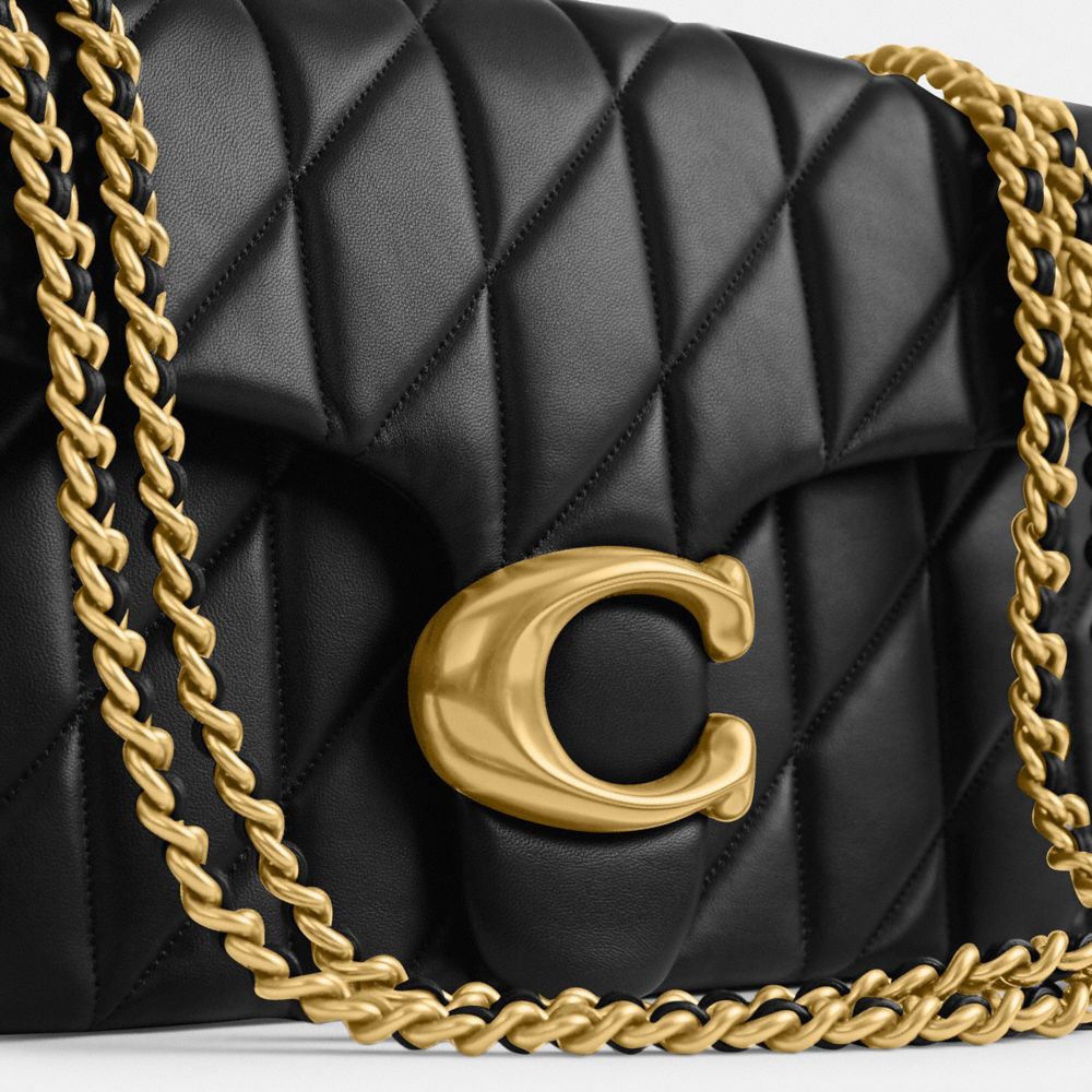 Nappa Leather/Brass/Black Coach Tabby Shoulder Bag 33 With Quilting | COH864862