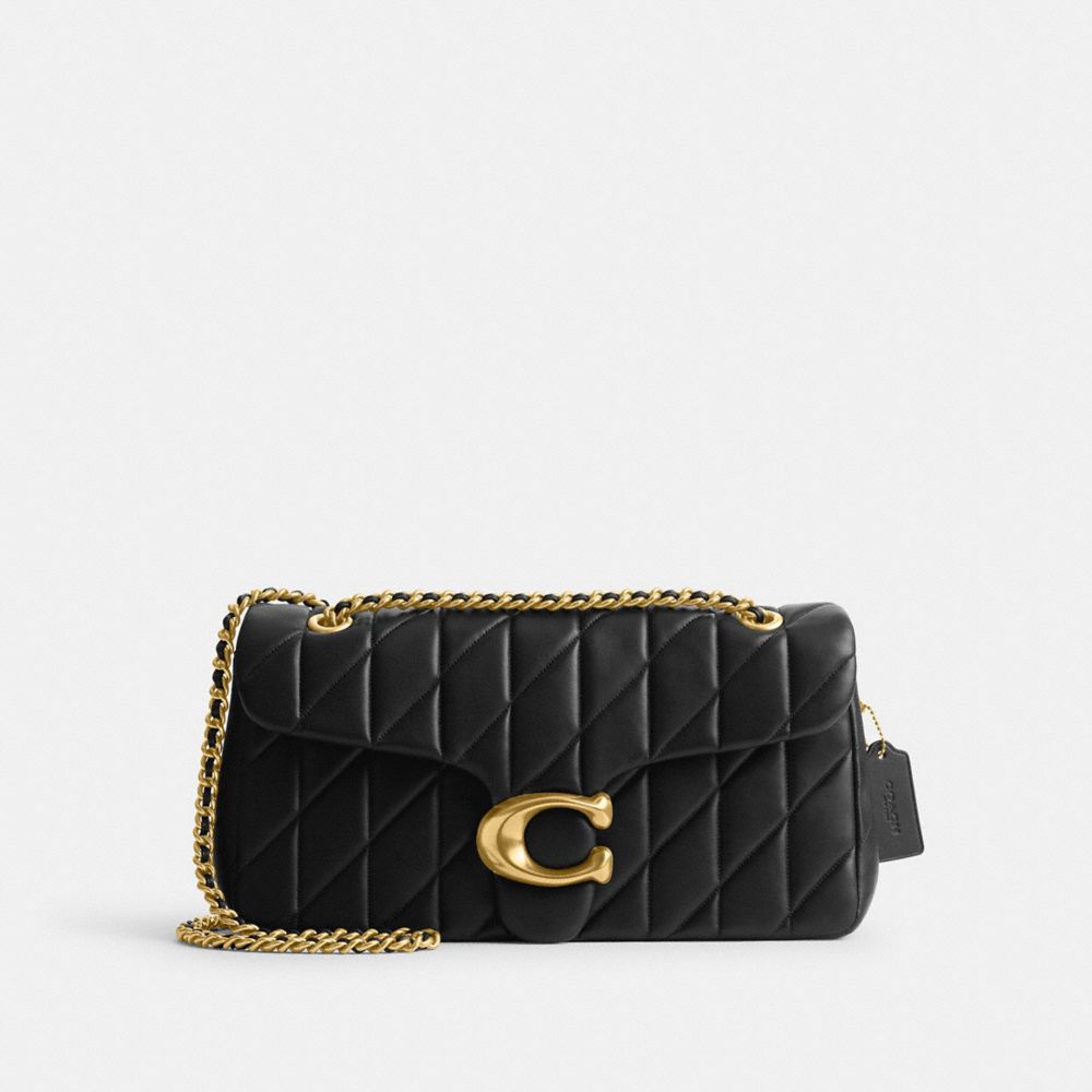 Nappa Leather/Brass/Black Coach Tabby Shoulder Bag 33 With Quilting | COH864862