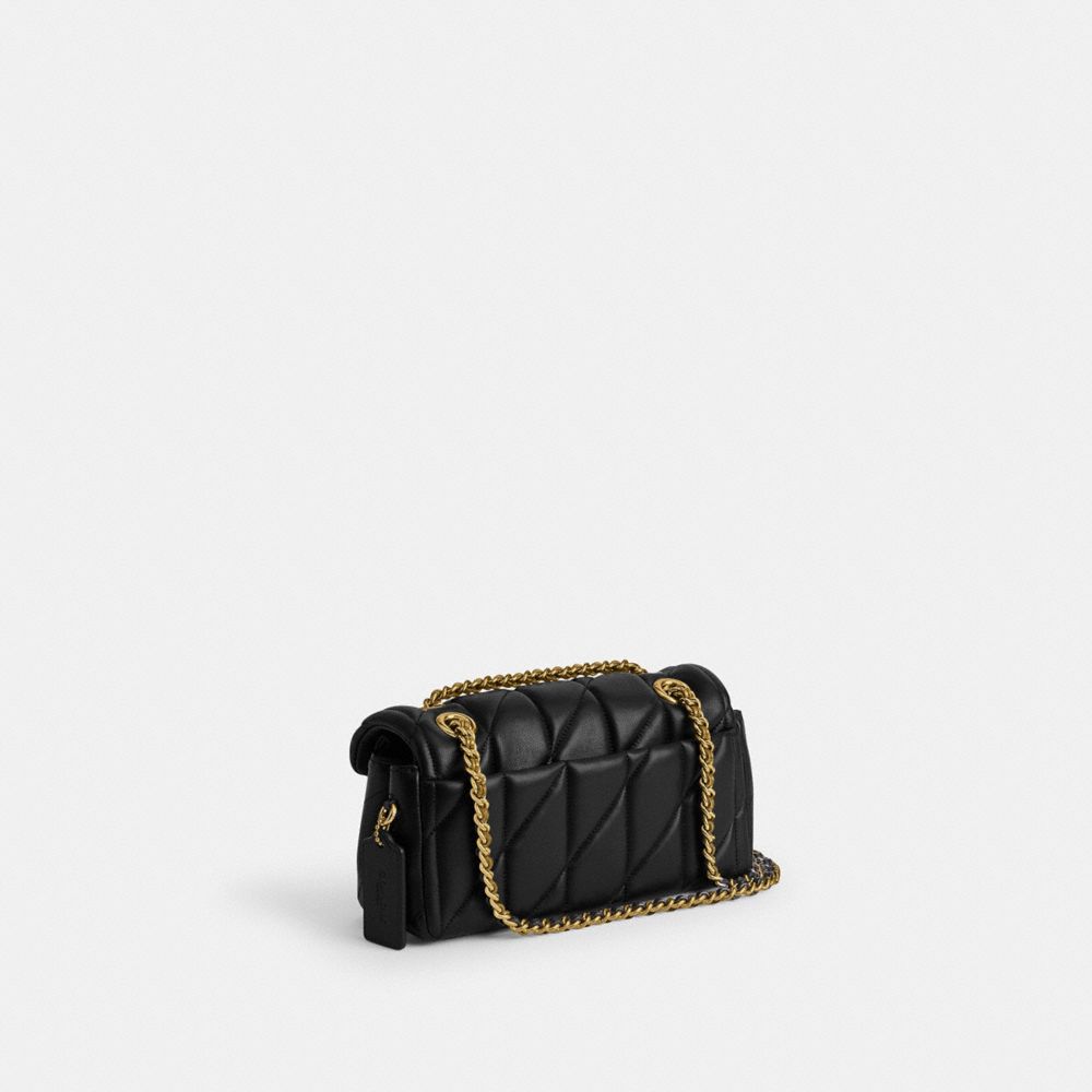 Nappa Leather/Brass/Black Coach Tabby Shoulder Bag 20 With Quilting | COH864797