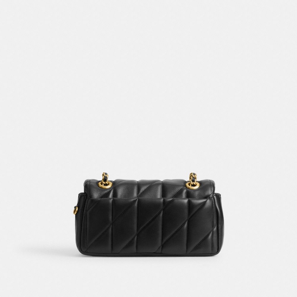 Nappa Leather/Brass/Black Coach Tabby Shoulder Bag 20 With Quilting | COH864797