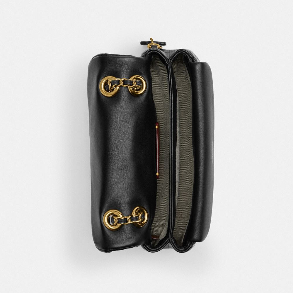 Nappa Leather/Brass/Black Coach Tabby Shoulder Bag 20 With Quilting | COH864797