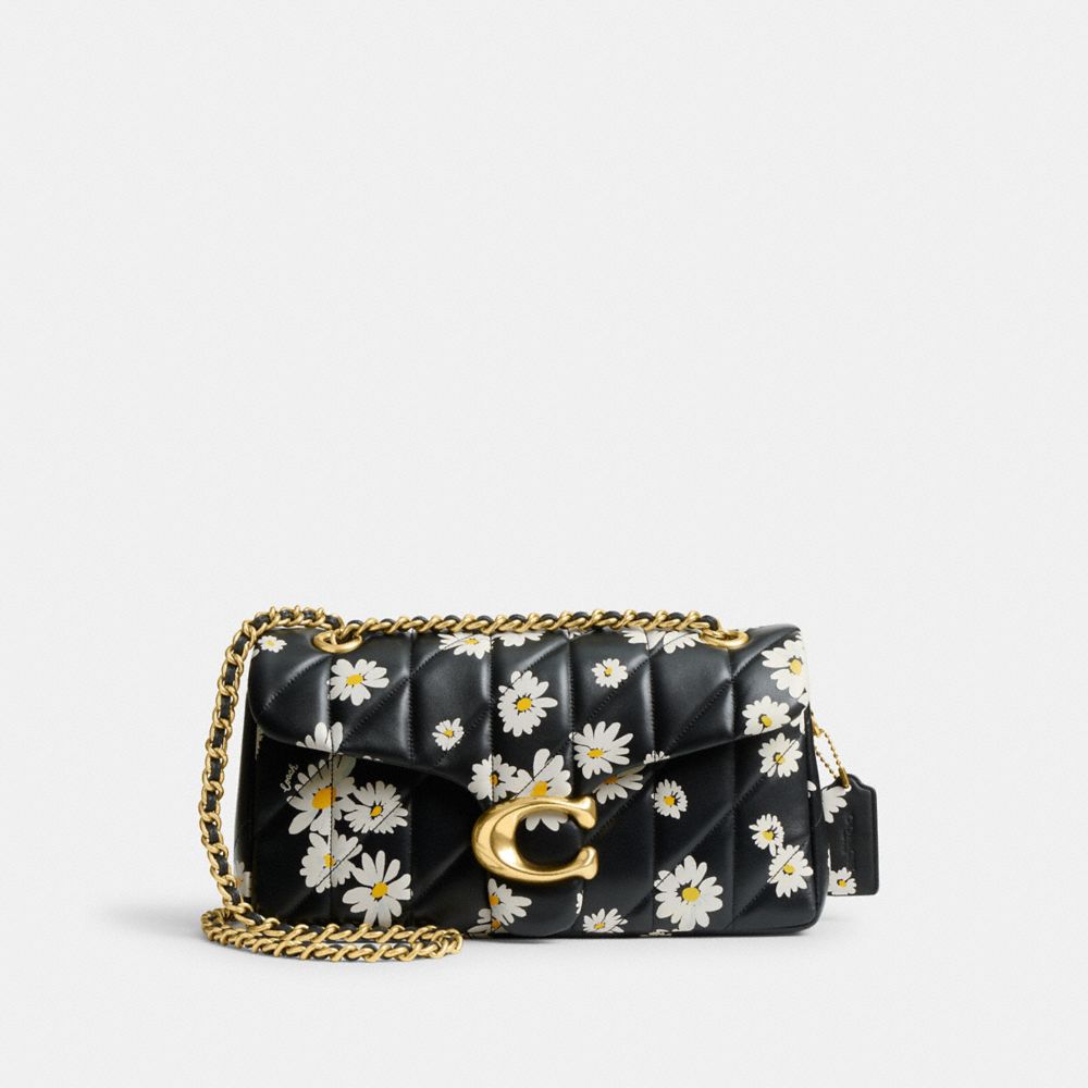 Nappa Leather/Brass/Black Multi Coach Tabby Shoulder Bag 26 With Quilting And Floral Print | COH864920