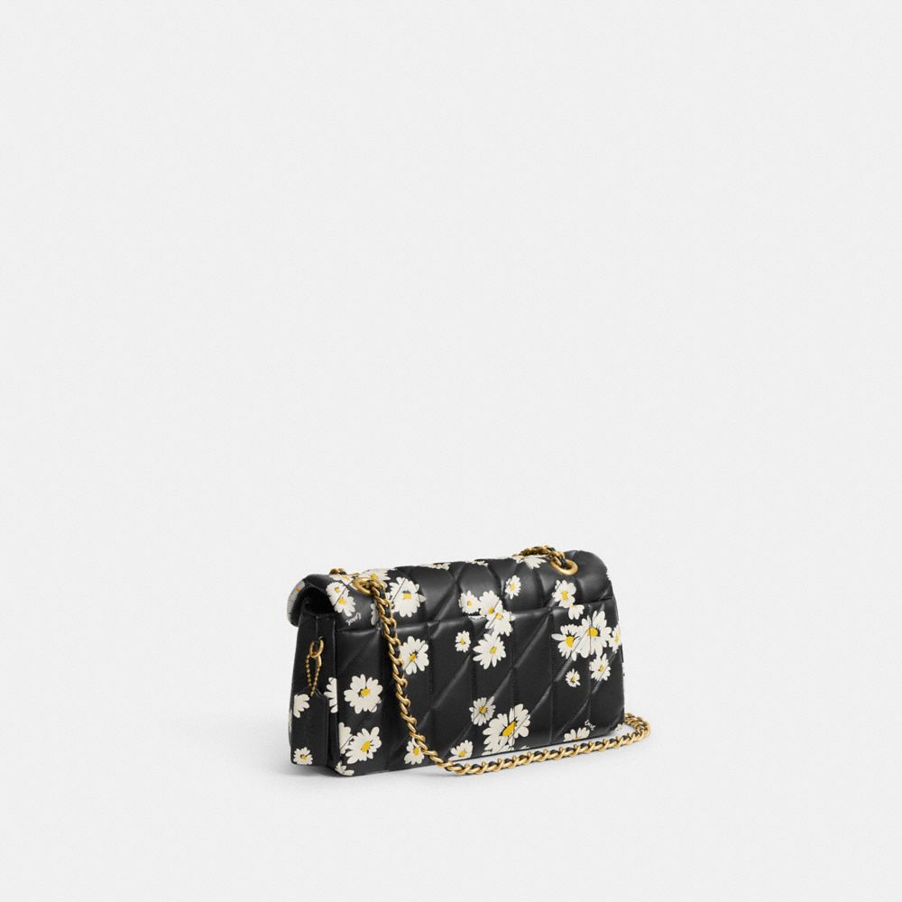 Nappa Leather/Brass/Black Multi Coach Tabby Shoulder Bag 26 With Quilting And Floral Print | COH864920