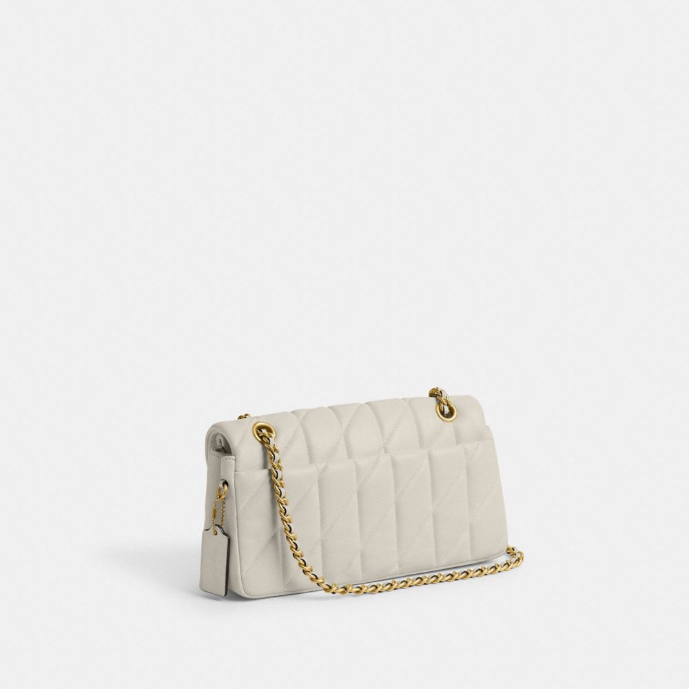 Nappa Leather/Brass/Chalk Coach Tabby Shoulder Bag 26 With Quilting | COH864799