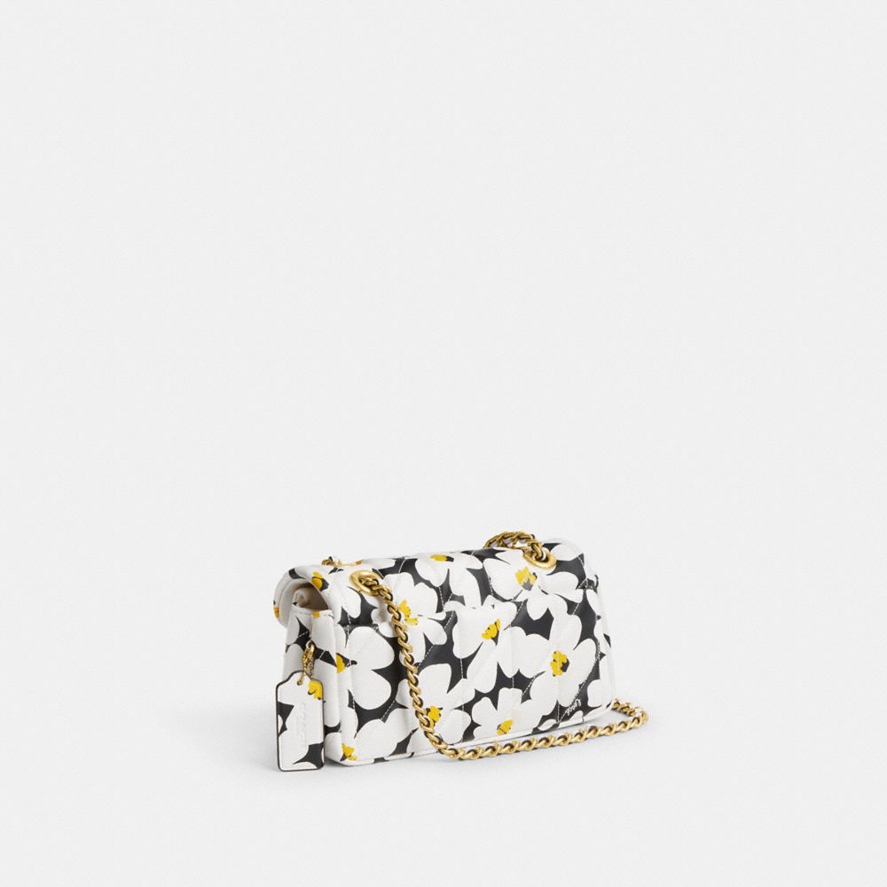 Nappa Leather/Brass/Chalk Multi Coach Tabby Shoulder Bag 20 With Quilting And Floral Print | COH864865