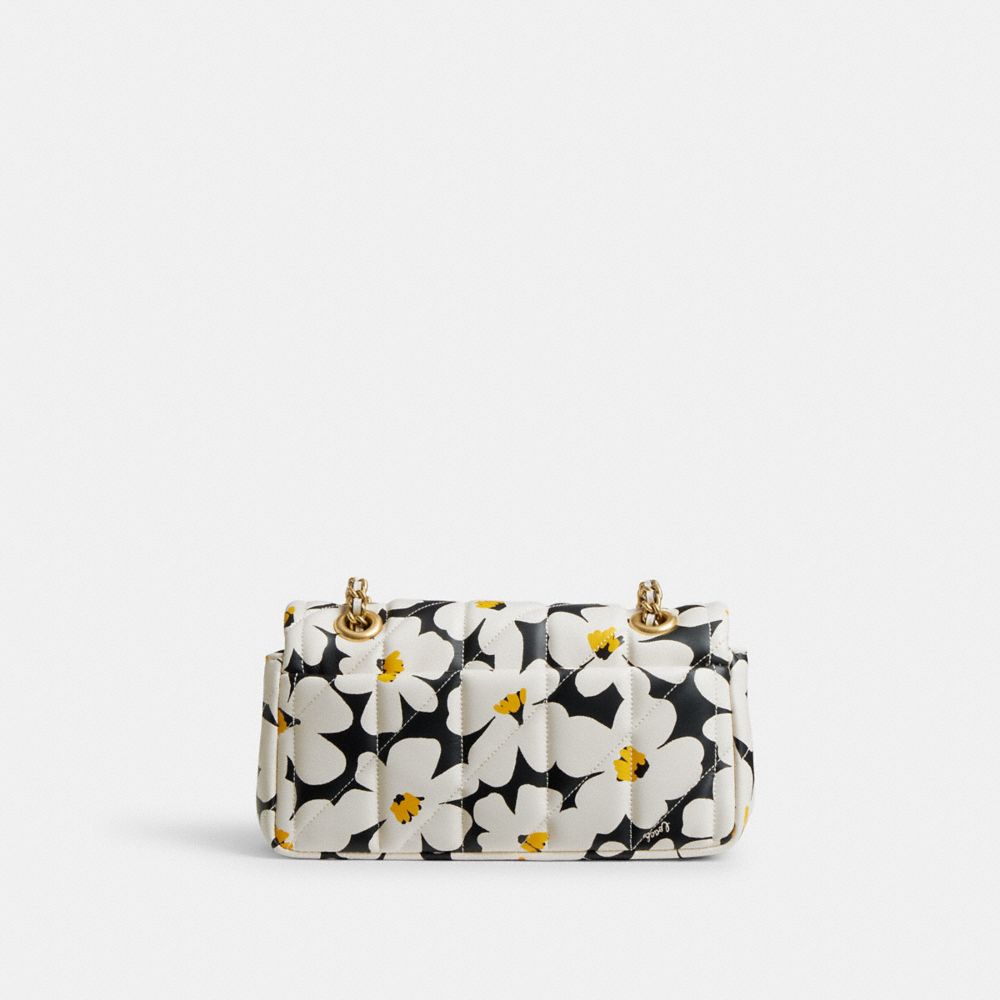 Nappa Leather/Brass/Chalk Multi Coach Tabby Shoulder Bag 20 With Quilting And Floral Print | COH864865