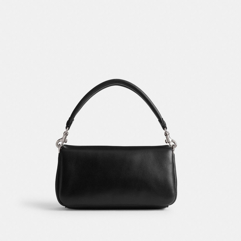Nappa Leather/Silver/Black Coach Pillow Tabby Shoulder Bag 20 | COH864788