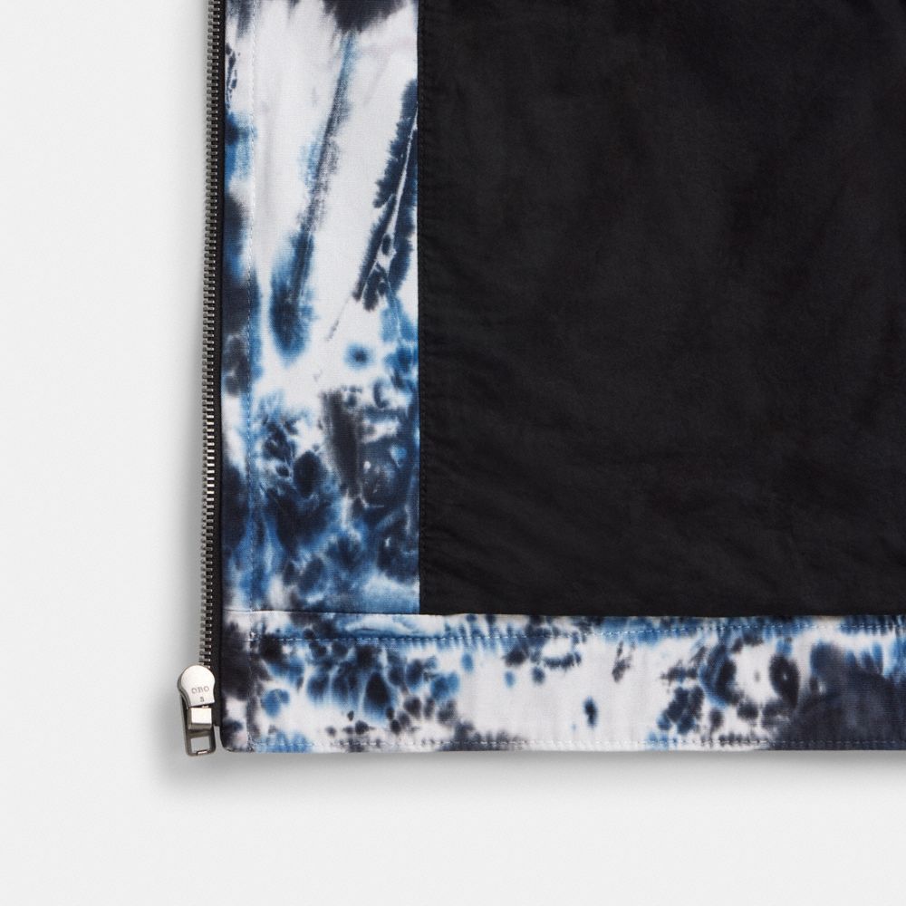 Navy Coach Tie Dye Lightweight Jacket In Regenerative Cotton | COH866879