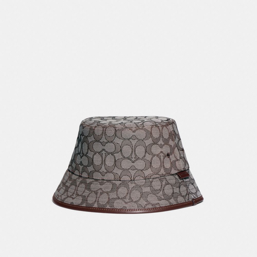 Oak Coach Signature Jacquard Bucket Hat | COH867033