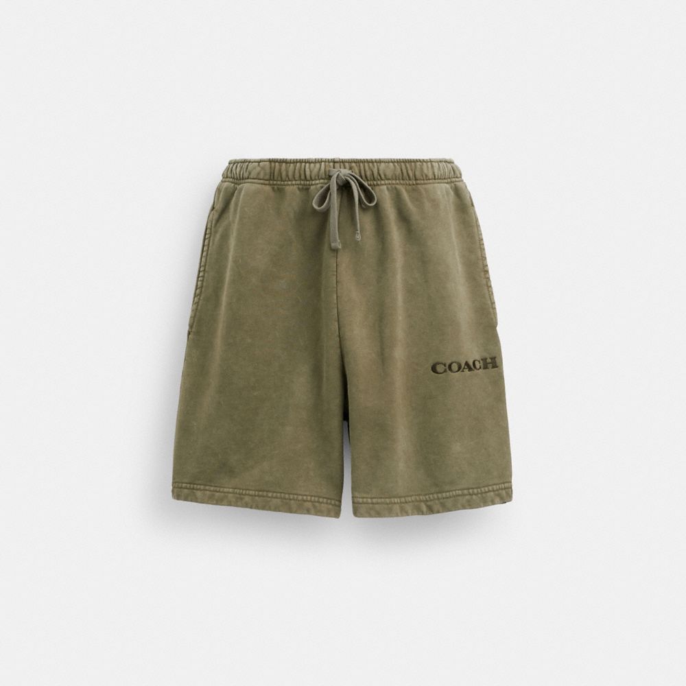 Olive Coach Garment Dye Pull On Shorts | COH866953