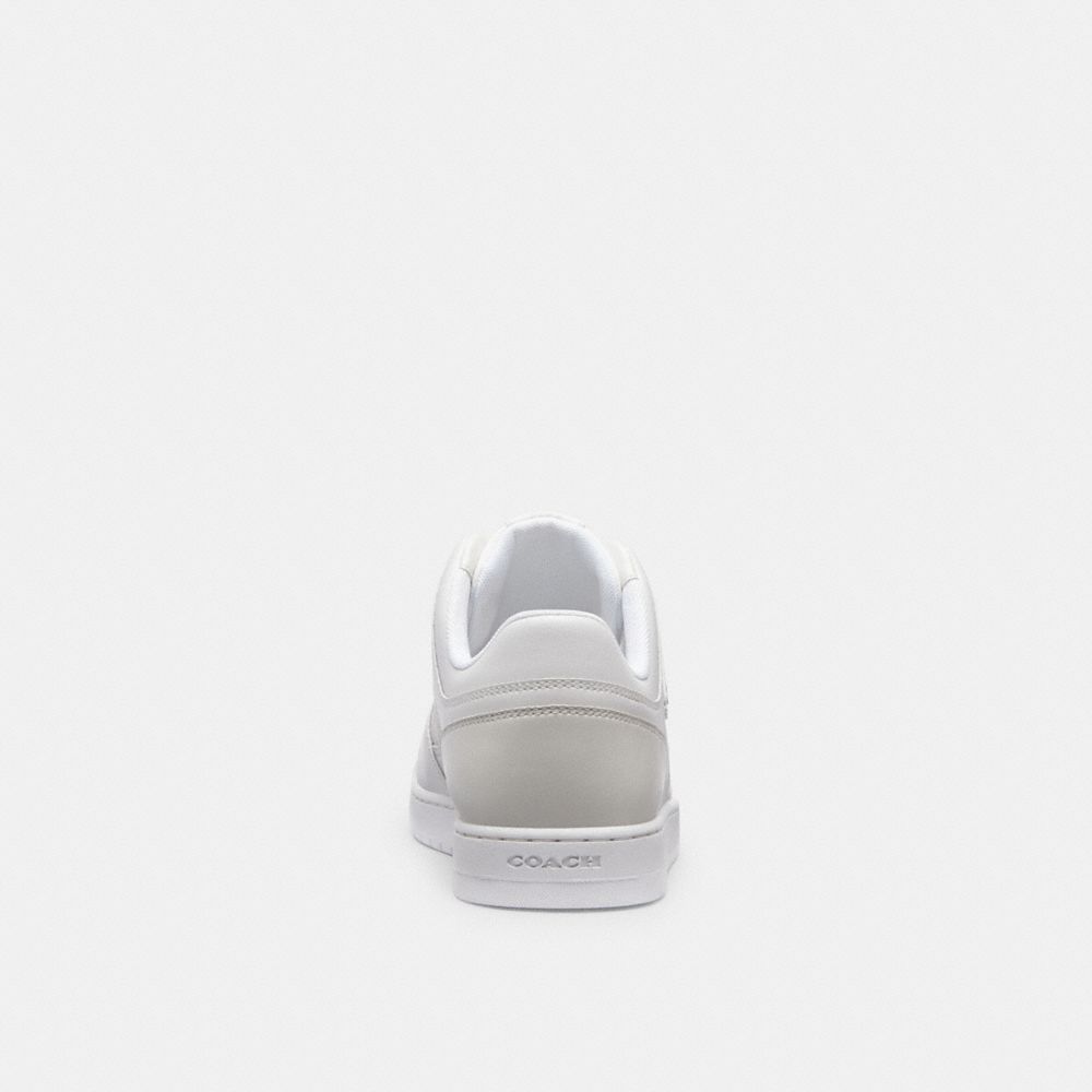 Optic White Coach C201 Low Top Sneaker In Signature Canvas | COH865816