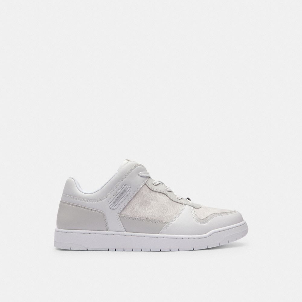 Optic White Coach C201 Sneaker In Signature Canvas | COH866786
