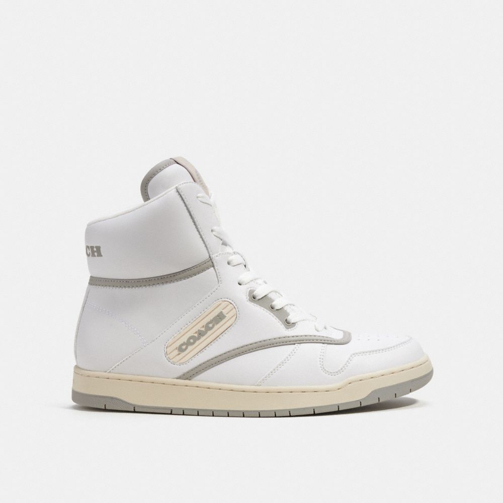 Optic White Coach C202 High Top Sneaker | COH866791