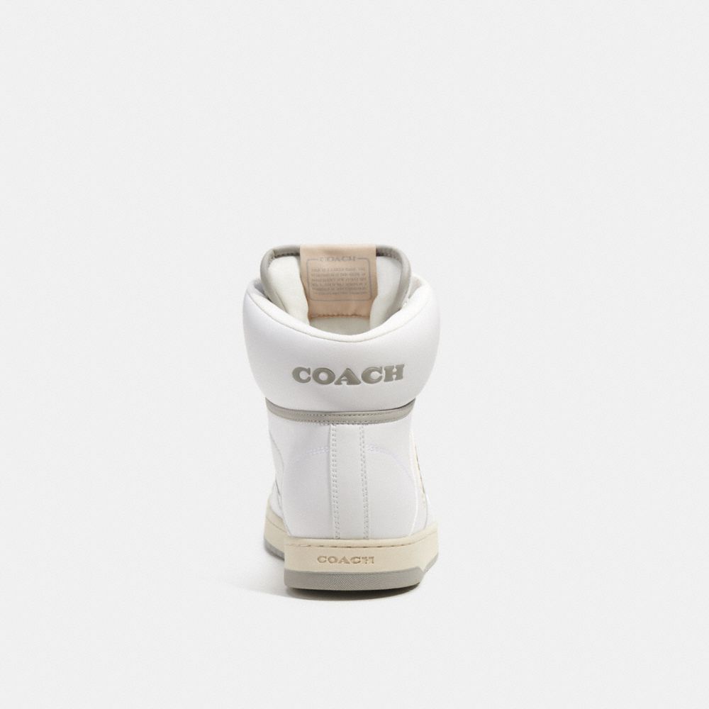 Optic White Coach C202 High Top Sneaker | COH866791