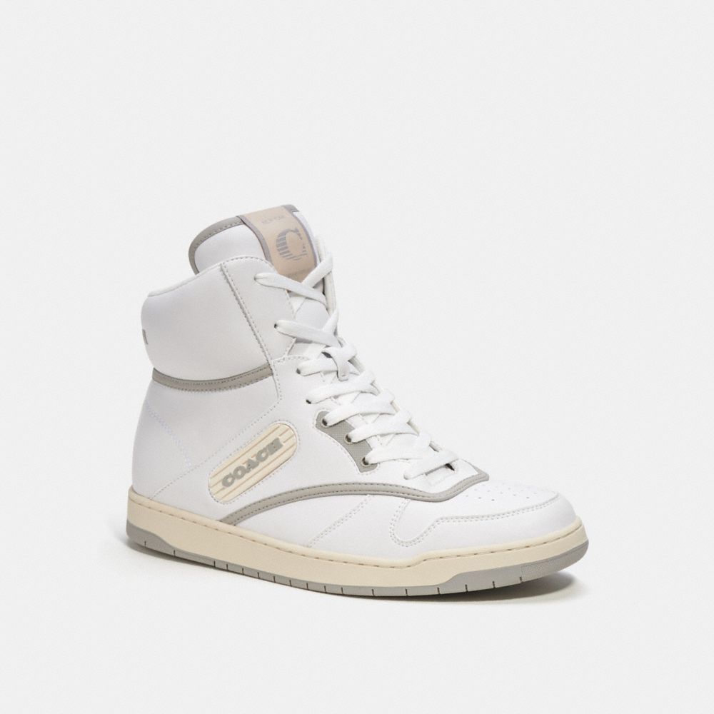 Optic White Coach C202 High Top Sneaker | COH866791