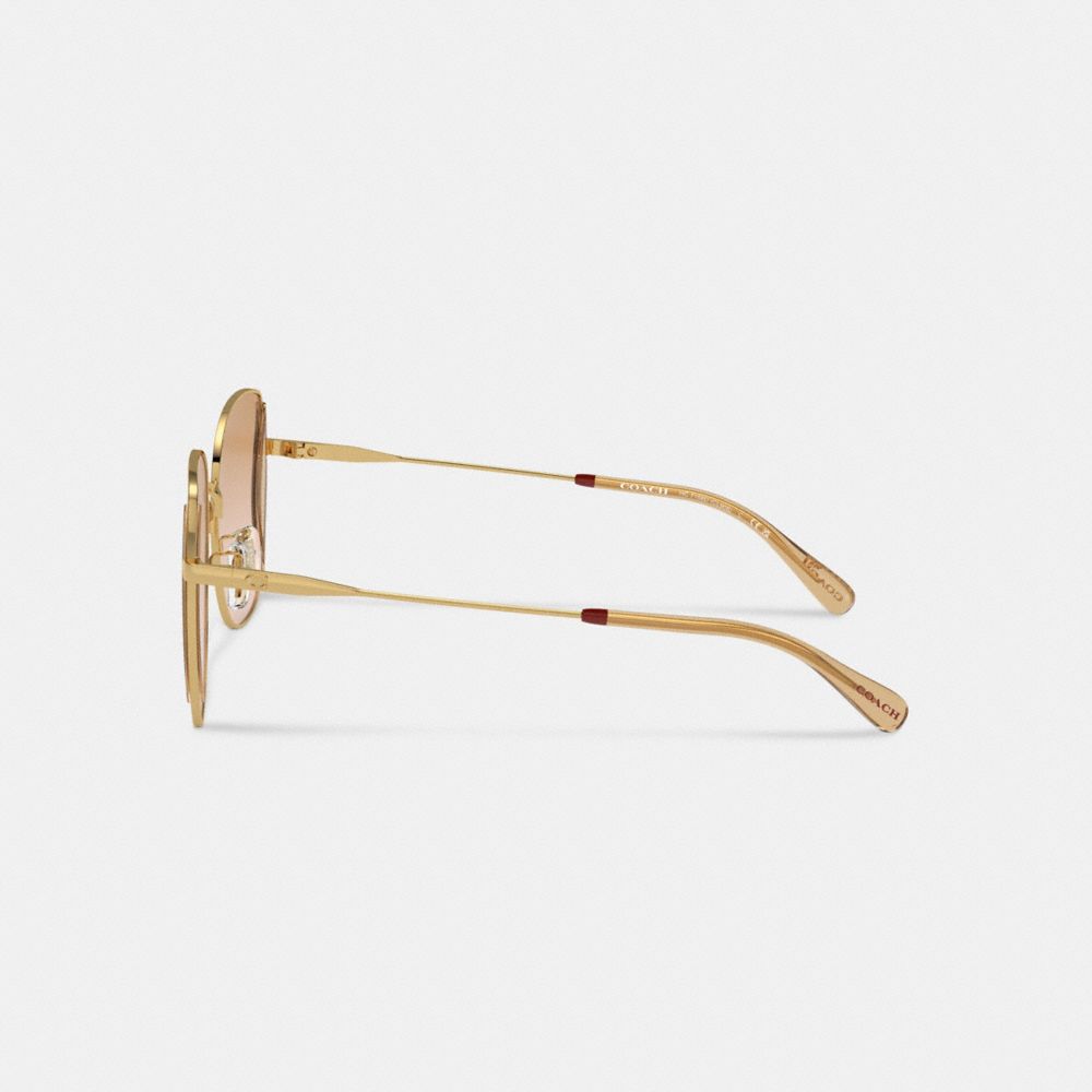 Peach Blush Multi Coach Oversized Butterfly Sunglasses | COH866371