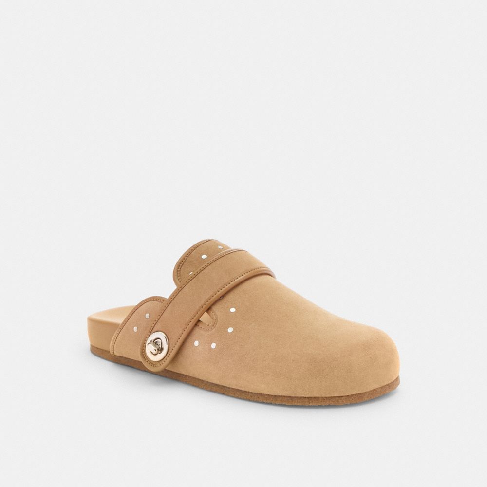 Peanut Coach Blake Clog With Rivets | COH865779