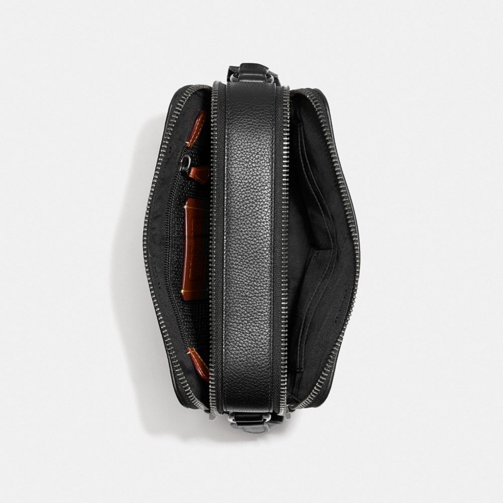 Pebble Leather/Black Copper/Black Coach Charter Crossbody Bag 24 | COH866596