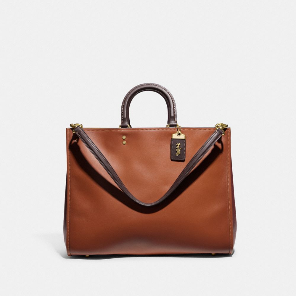 Pebble Leather/Brass/1941 Saddle Multi Coach Rogue Bag 39 In Colorblock | COH864995