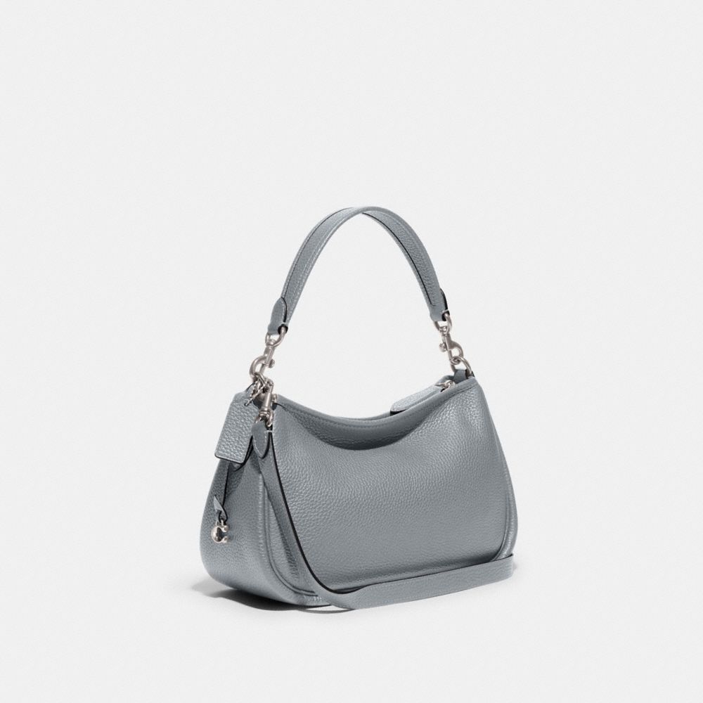 Pebble Leather/Silver/Grey Blue Coach Cary Crossbody Bag | COH865289