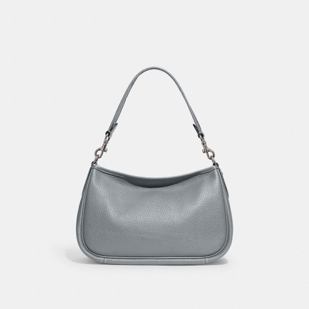 Pebble Leather/Silver/Grey Blue Coach Cary Crossbody Bag | COH865289